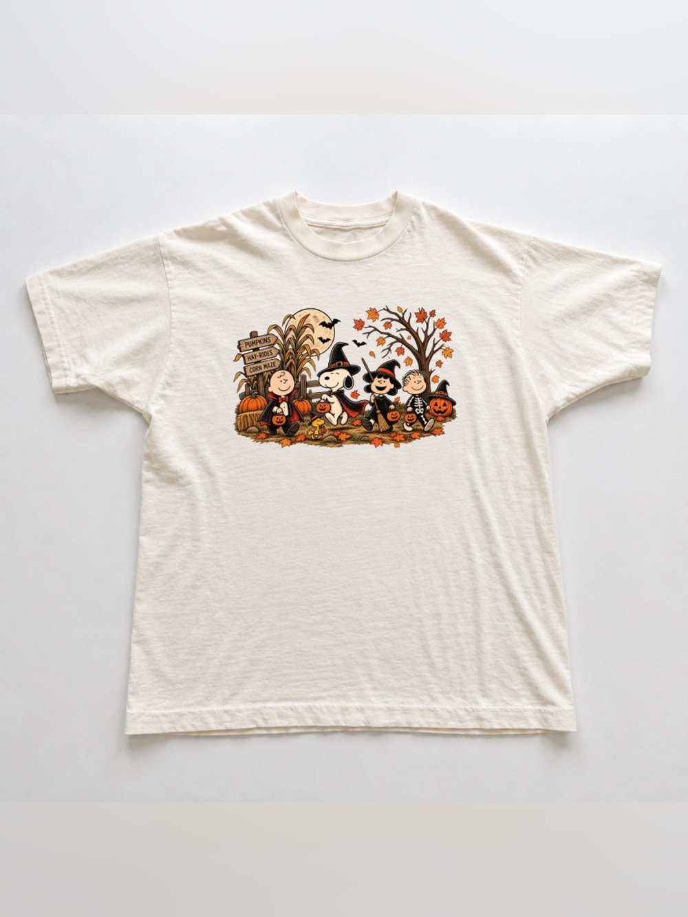 Off White Peanuts Halloween Graphic Tee
